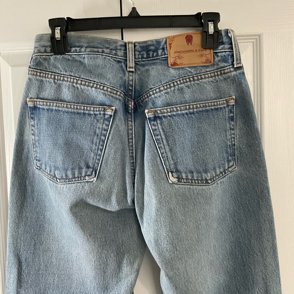 Vintage Abercrombie & Fitch high-rise jeans size 4 button fly light wash bootcut - Picture 5 of 8